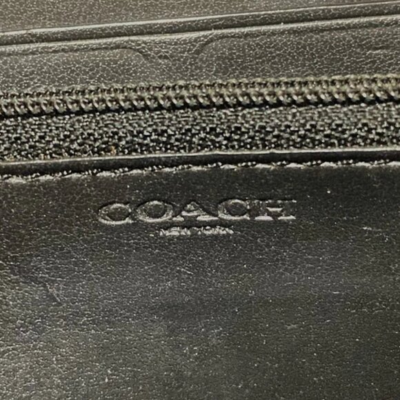 Auth COACH Heritage/Luxury Signature PVC Leather Accordion Zip Around F54630 PVC - Picture 4 of 9